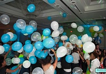 Воздушные шары как свадебный декор